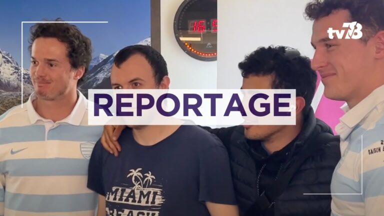 Des joueurs du Racing 92 à la rencontre de l’Arche d’Aigrefoin
