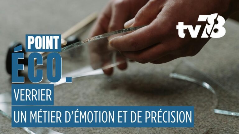 Fanny, artisan verrier, travaille le verre comme autrefois à Houilles 