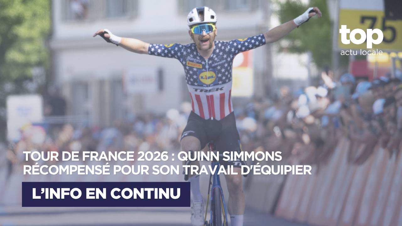 Quinn Simmons élu meilleur équipier de la deuxième semaine du Tour de France 2026