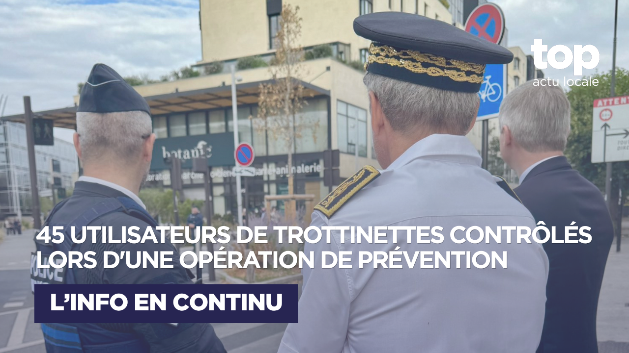 Rueil-Malmaison : une opération de prévention pour sensibiliser les utilisateurs de trottinettes électriques